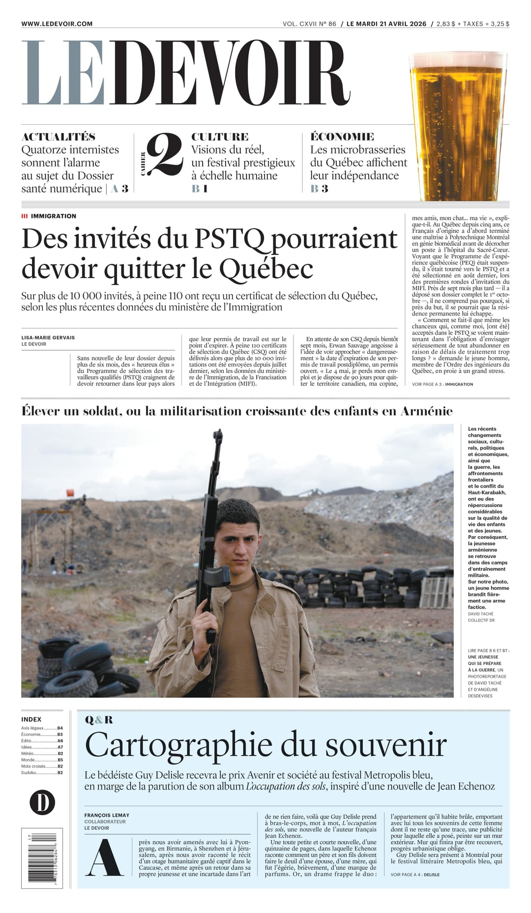 Le Devoir - avril 2026