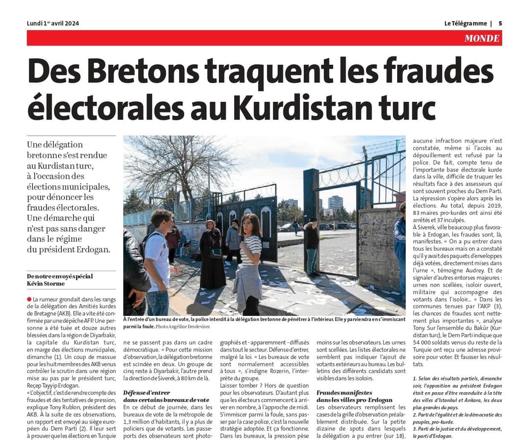 Le Télégramme - mars 2024