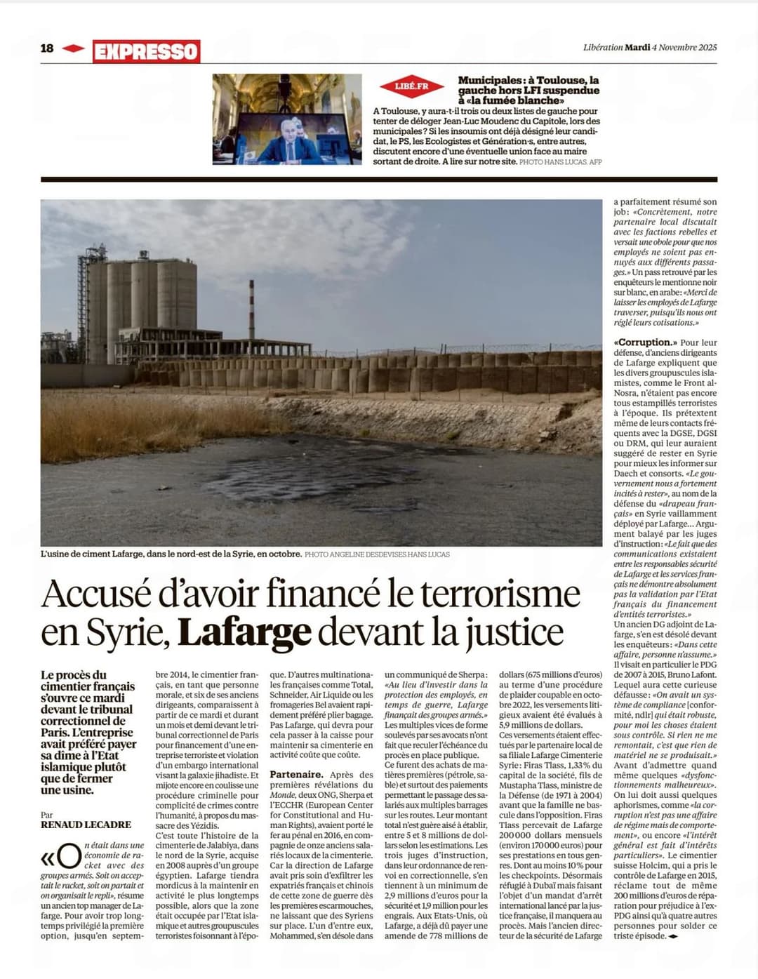 Libération - novembre 2025